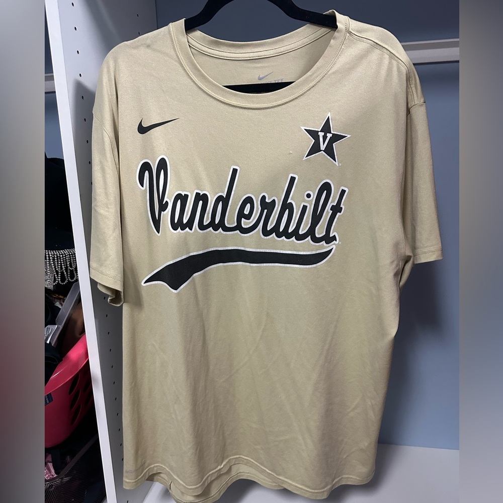 Vanderbilt baseball Vandy boys Nike t-shirt XL